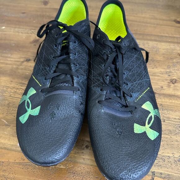 Under Armour Sprint Pro Track Spikes - Men\'s Size 13 Black Green ThreadBorne main image 6
